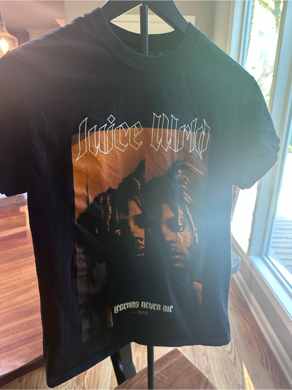 Juice WRLD Legends Never Die Graphic T Shirt Black Size Small Rap Hip Hop